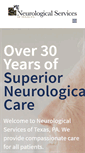 Mobile Screenshot of neuroservicesoftexas.com