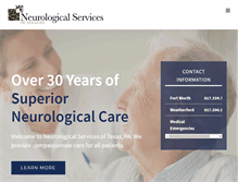 Tablet Screenshot of neuroservicesoftexas.com